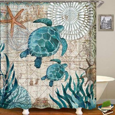 

Shower Curtain Animal Print Blackout Curtains Waterproof Mildew-proof Bathroom Curtain 71"x71