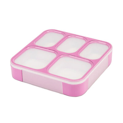 

5 Compartments Sealed Leakproof Student Oven Bento Lunch Box Case Food Container