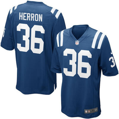 

Youth Football Jersey Indianapolis Colts Dan Herron Royal Blue Game Jersey