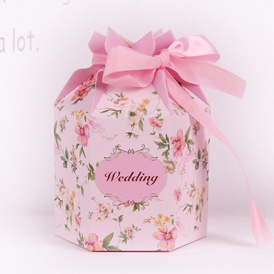 

FUNNYBUNNY Ribbon Sweet Box Party Favors Wedding Candy Box Gifts Cake Box Bag