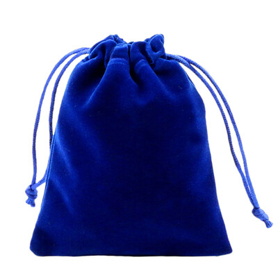 

Portable Drawstring Velvet Bag Lace-Up Flocking Bag Candy Bag Pocket Money Coin Bag Jewelry Pouch