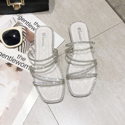 

Water-drilling sandal womens fairy summer fashion lady all-in-one Roman shoes