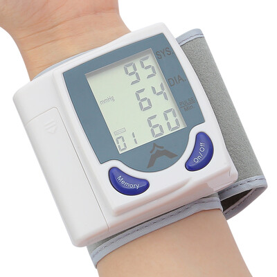 

Health Care Automatic Digital LCD Wrist Blood Pressure Monitor Measuring DIA SYS