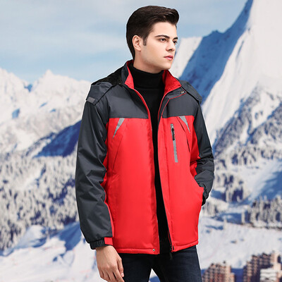 

Men Women Outdoor Thick Winter Jackets Casual Zipper Hooded Warm Coat Outwear