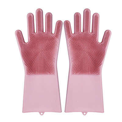 

Toponeto Magic Reusable Silicone Gloves Cleaning Brush Scrubber Gloves Heat Resistant GN