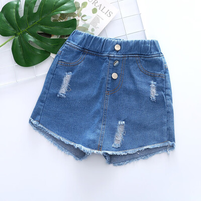 

Bull-puncher Skirt Girls Fashion Cute Childrens Clothes Denim Skirt