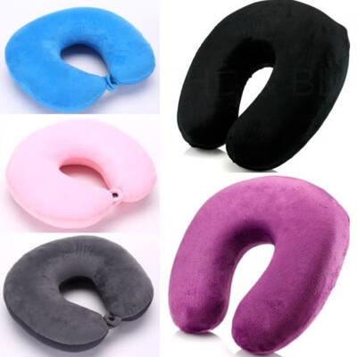 

SALE Memory Foam U Shaped Travel Pillow Neck Support Head Rest Airplane Cushion