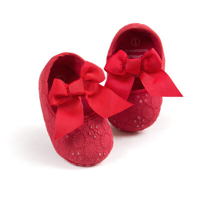 

Infant Newborn Baby Princess Shoes Lace Up Anti-slip Soft Bow Toldder Crib Shoes Sneakers Kids First Walker