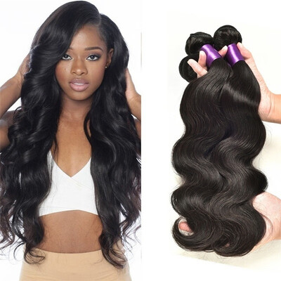 

Hot Womens Fashion Mixed Length 3 Bundles Brazilian Body Wave Hair Black16"18"20"