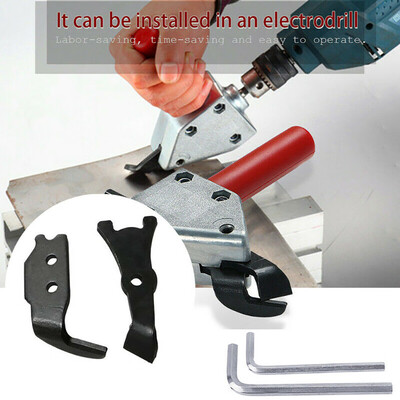 

〖Follure〗Electric Clippers Scissors Power Drill Metal Sheet Cutter Head Tool Bit Part