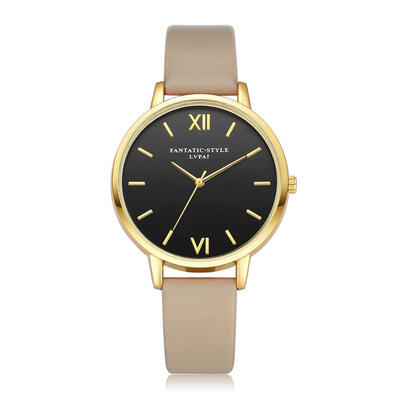 

Featured Womens Watches Fashion Disc Ladies Quartz Movement Wristwatch Solid Color Leather Strap Clock Simple Zegarki Damskie50