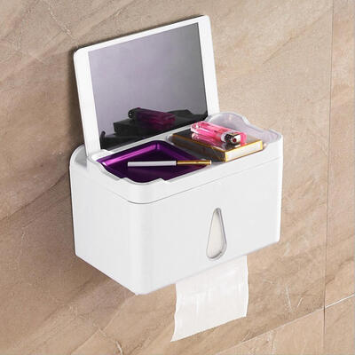

Greensen Multifunctionational Toilet Paper Roll Holder Bathroom Waterproof Hanging Tissue Box Shelf