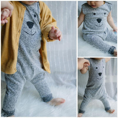 

Cute Newborn Baby Girls Boys Romper Playsuit Jumpsuit 1PCS Outfits Clothes
