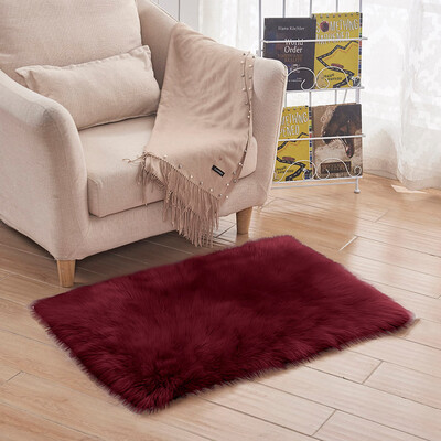 

Toponeto Soft Rug Chair Cover Artificial Sheepskin Wool Warm Hairy Carpet Seat Mats Rug