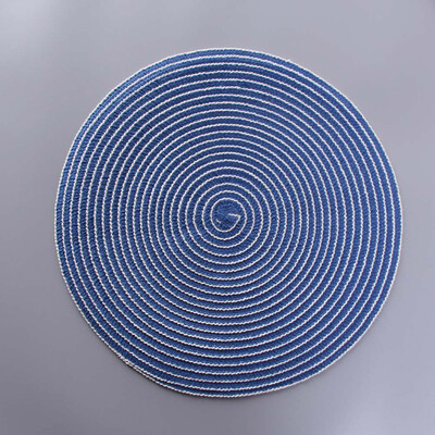 

36cm Round Ramie Woven Placemat Insulation Pads Anti-scalding Tea Dinner Useful