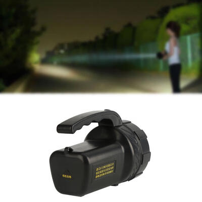 

Greensen Portable Black Spotlight Rechargeable LED Searchlight Handheld Flashlight 2 Light Modes