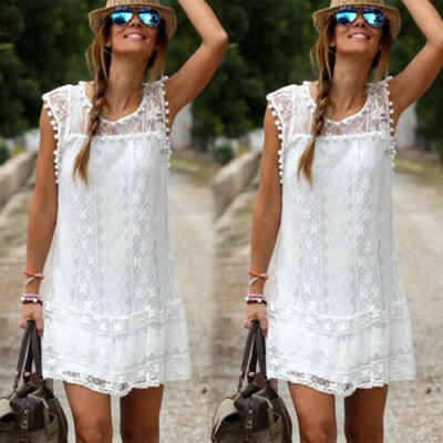 

Women Summer Boho Mini Short Dress Evening Cocktail Party Beach Dresses Sundress