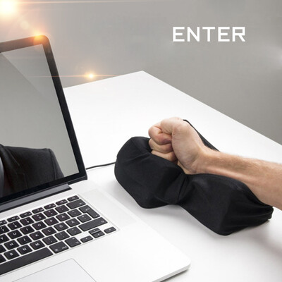 

Siaonvr Big Enter Key USB Pillow Anti-stress Relief Super Size Enter Key Unbreakable