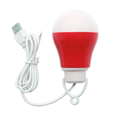

USB Bulb light Colorful PVC Environmental lamp 5V 5W Portable LED bulbs USB lamps For Hiking Camping Travel Outdoor lighting