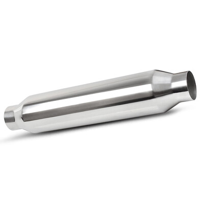 

Exhaust Muffler Resonator 25" Inelt Outlet 24" Body Long Stainless Steel
