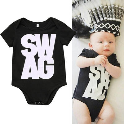 

Cute Newborn Baby Boys Girl SWAG Bodysuit Romper Jumpsuit Playsuit Oufit Clothes
