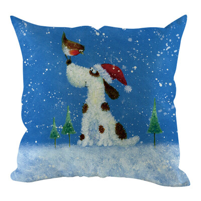 

Siaonvr Christmas Pillow Cover Pillowcases Decorative Sofa Cushion Cover Home Decoration