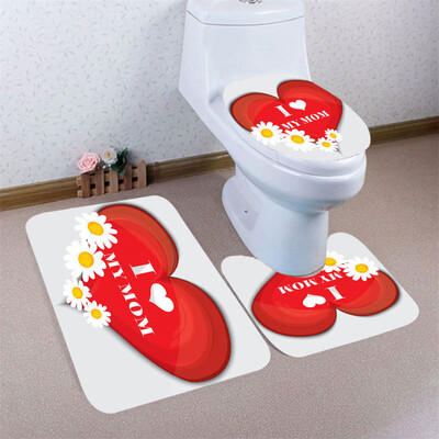 

〖Follure〗3pcs Mothers Day Non-Slip Bath Mat Bathroom Kitchen Carpet Doormats Decor