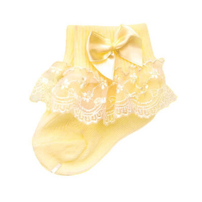 

Kids Baby Girls Frilly Bow Lace Tutu Socks Infant Newborn Toddler Ankle Socks