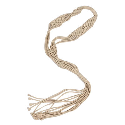 

Vintage Macrame Plant Hanger Rope Flowerpot Holder Garden Pot Rope Wall Art