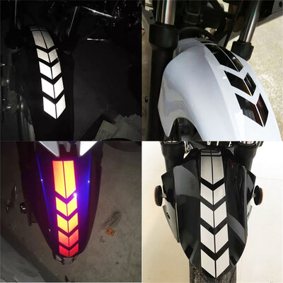 

Tailored Motorcycle Reflective Sticker Wheel Car Decal on Fender Waterproof 34x5cm
