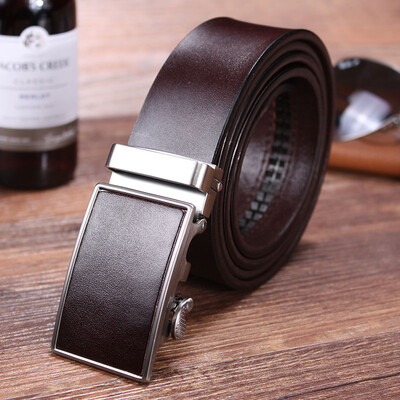 

Hongmioo Hot Sale 2016 luxury brand men belts Automatic buckle belt mens belt automatic Genuine Leather Belt