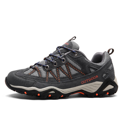 

Leather couple outdoor hiking shoes men&women low to help non-slip wear-resistant travel shoes