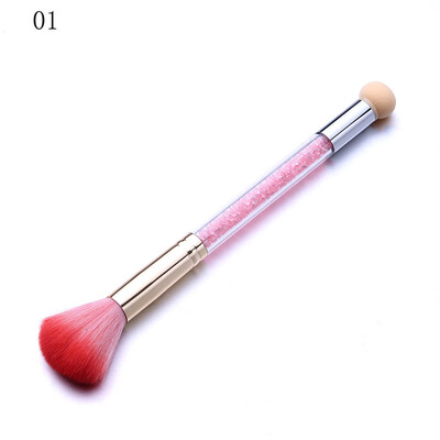 

〖Follure〗1PC Double HeadNail Brush Sponge Gradient Pen Glitter Powder Nail Art Tools