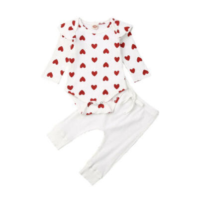 

2PCs Newborn Clothes Newborn Baby Kids Boy Girl Romper Jumpsuit Pants Outfit