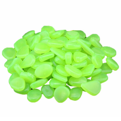 

Gobestart 50 Glow in Dark Pebbles Stone Home Garden Walkway Aquarium Fish Tank Valentine