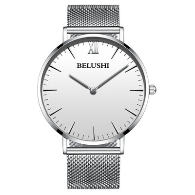 

New ultra-thin mens watch belt waterproof wrist watch student fashion Korean fashion sports quartz watch