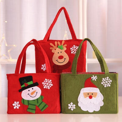 

Christmas Handbag Snowman Gift Bag Xmas Candy Bags Decoration Holiday Festival