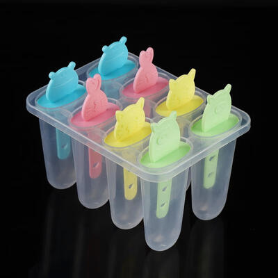 

Greensen Cute Cartoon Ice Lolly Molds Plastic Ice Cream Cube Mould Tray Freeze Desserts DIY Making Tool