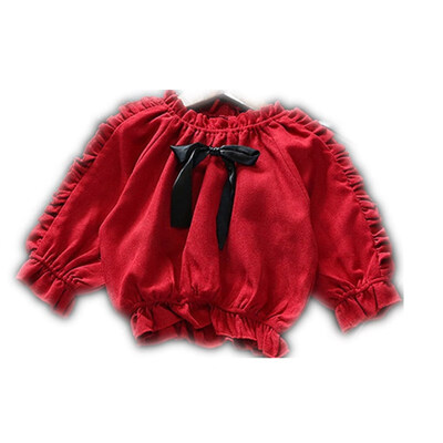 

Summer Baby Girls Chiffon Loose T-shirt Tops Blouse Long Sleeve Children Casual Shirts
