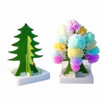 

〖Follure〗Paper Tree Flowering Toy Creative Colorful Magic Tree Paper Crafts Gift