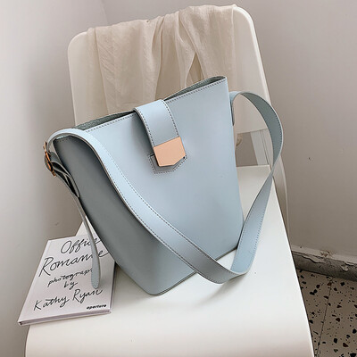 

Summer popular bag simple large capacity bucket bag women 2019 new Korean version of Joker shoulder Messenger bag tide