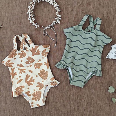 

Toddler Kids Girls Ruffles Strap Tankini Bikini Swimwear Swimsuit Bathing Suit