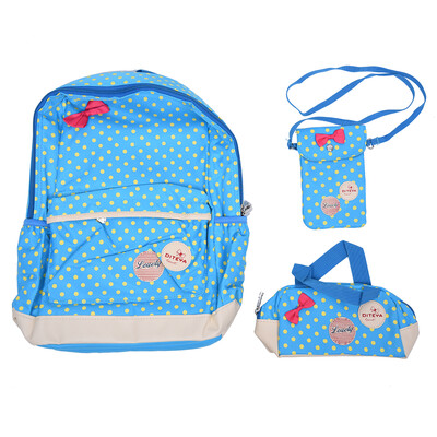 

3 PcsSet New waterproof Girl School Bags For Teenagers backpack women shoulder bags