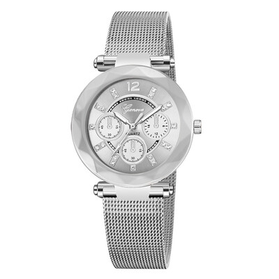 

Gobestart Fashion Stainless Steel Men Military Sport Date Analog Quartz Wrist Watch