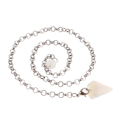 

Natural Rock Crystal Pendant Necklace Quartz Clusters Geode Stone Gems 1pc