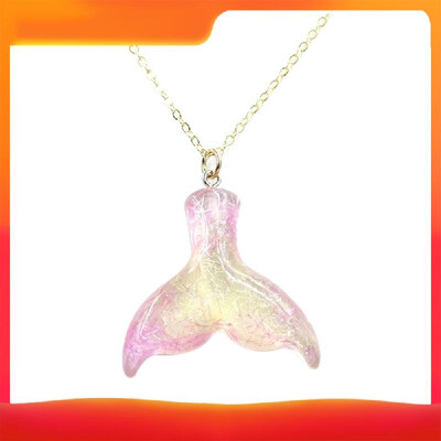 

Women Girls Necklace Mermaid Fish Tail Pendant Necklace Chain Jewelry Gift
