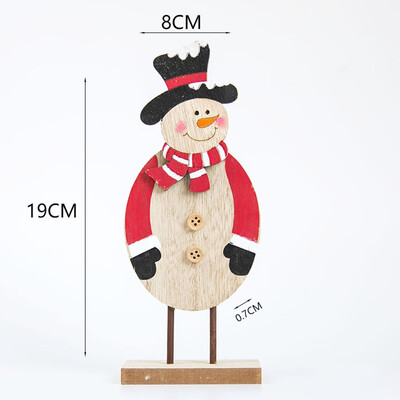 

Gobestart Wooden Mini Christmas Tree Desktop Ornaments Merry Christmas Party Decor