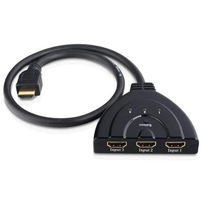 

3 Port HDMI 14 1080P Switcher Pigtail Splitter for HDTV DVD Xbox 360 PS3