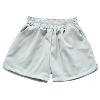 

Women Summer Drawstring Elastic Waist Solid Color Casual Loose Sports Shorts