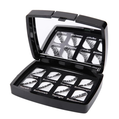 

8pcs 3D Magnetic False Eyelash Hair Extension with Mirror Makeup Accessory